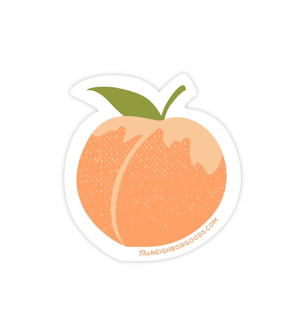 Peach Sticker
