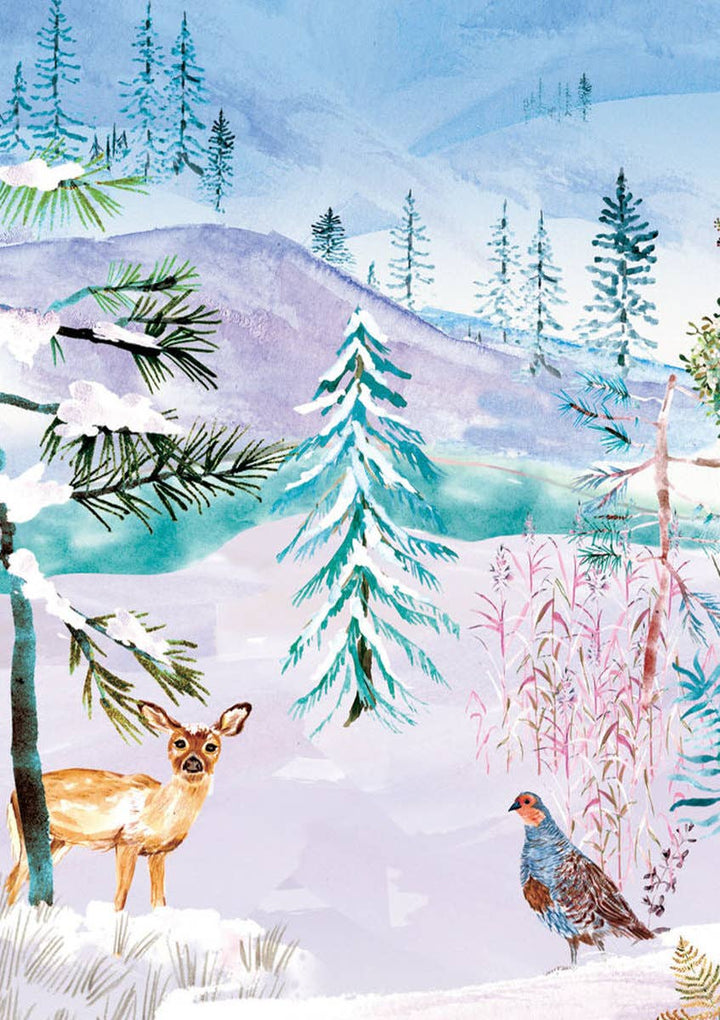 Wild Winter's Song Advent Calendar Greeting Card