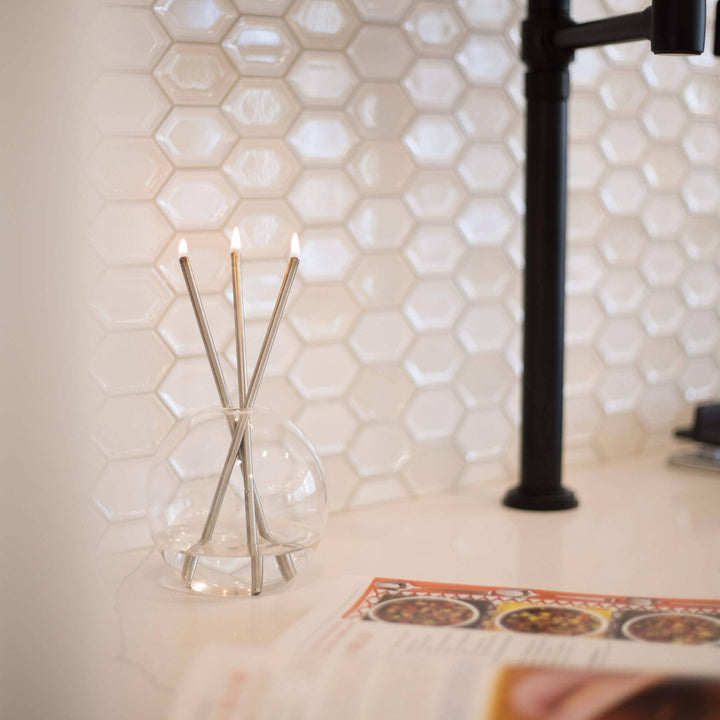 Silver Everlasting Candle Set - Merry Piglets