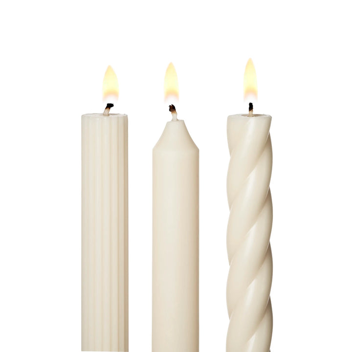 Assorted Taper Candles 3-Pack