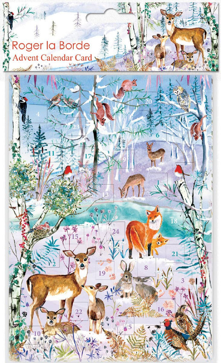 Wild Winter's Song Advent Calendar Greeting Card
