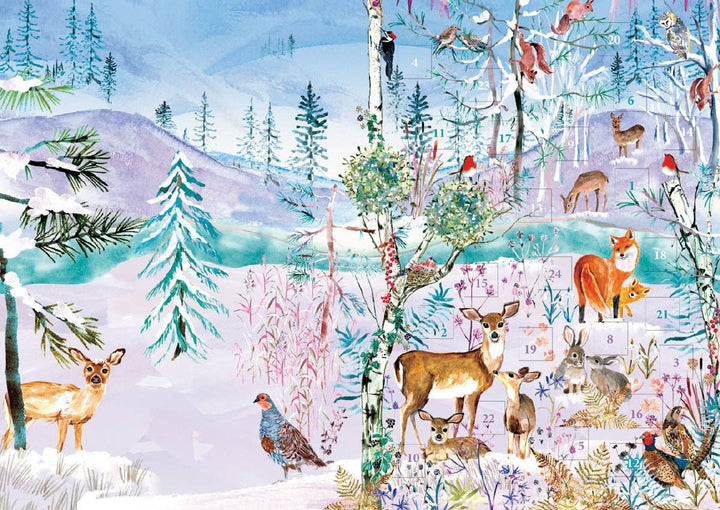 Wild Winter's Song Advent Calendar Greeting Card