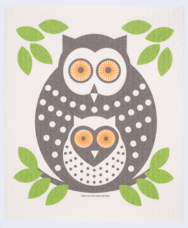 Owls Swedish Dishcloth
