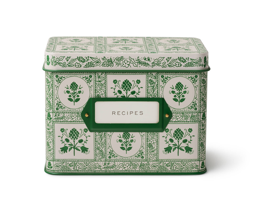 Artichoke Recipe Tin Box