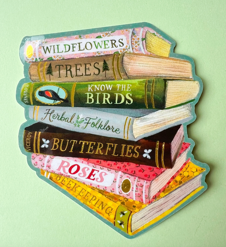 Nature Books Sticker