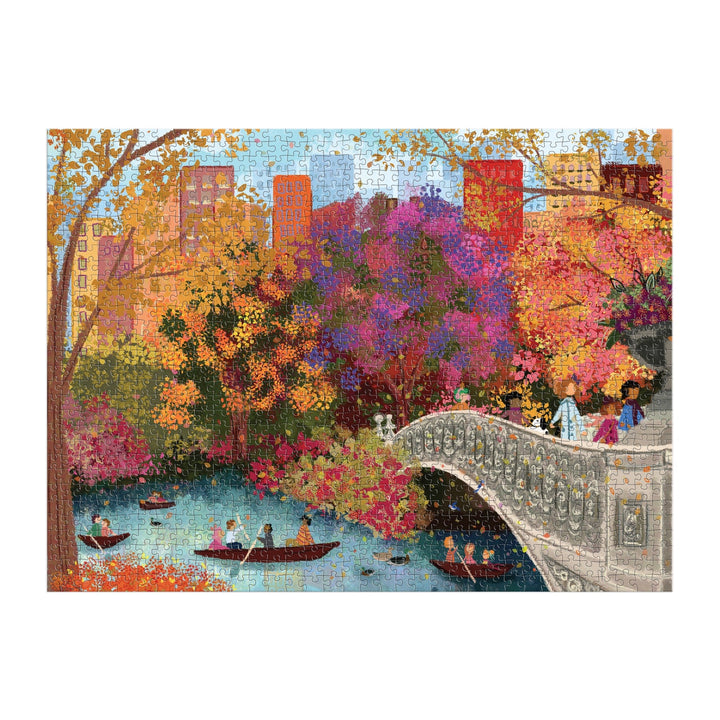 Autumn on Bow Bridge 1000 Piece Puzzle