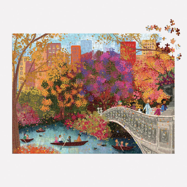 Autumn on Bow Bridge 1000 Piece Puzzle