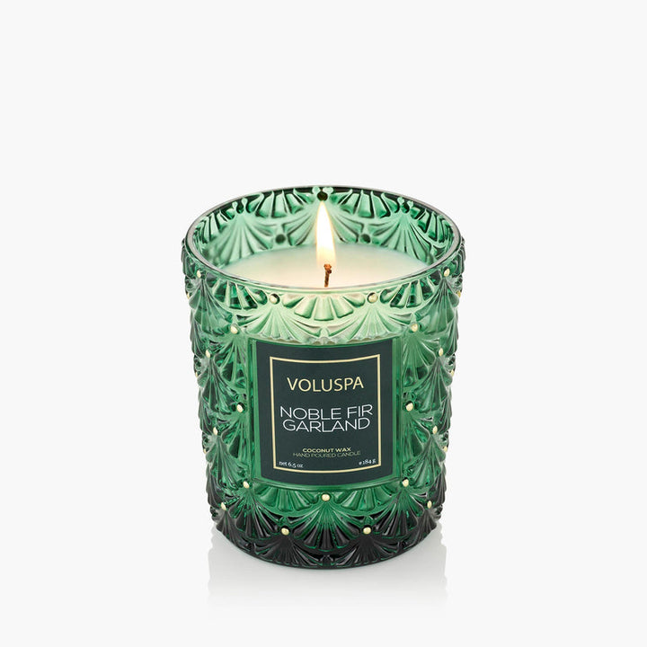 Noble Fir Garland Candle