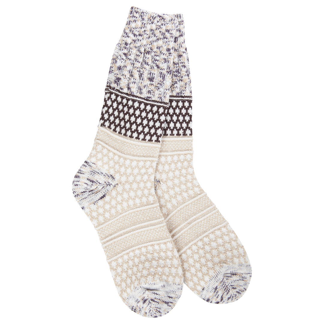 World's Softest Textured Crew Socks - Cookie Dough