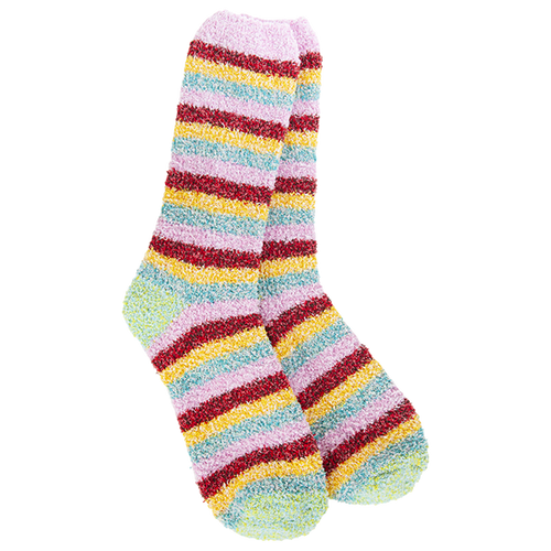 World's Softest Cozy Crew Socks - Blossom Multi