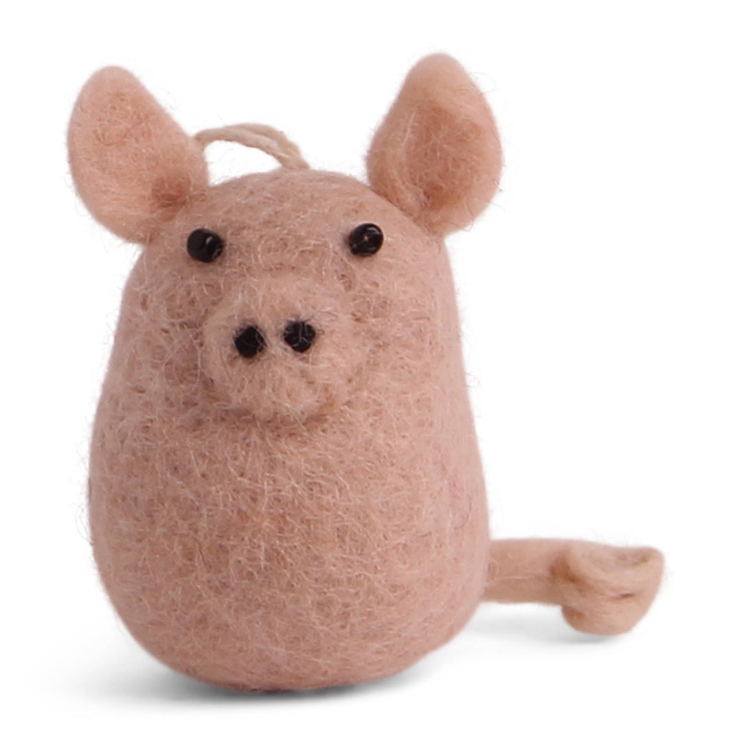 Lucky Pig Wool Ornament