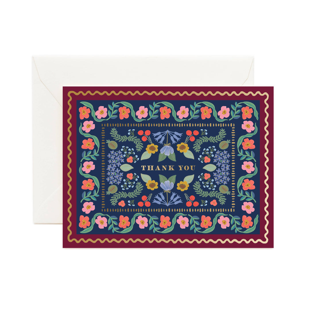 Delphine Thank You Greeting Card