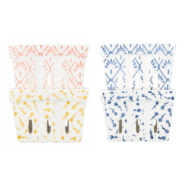 Berry Bowl with Pattern - Merry Piglets