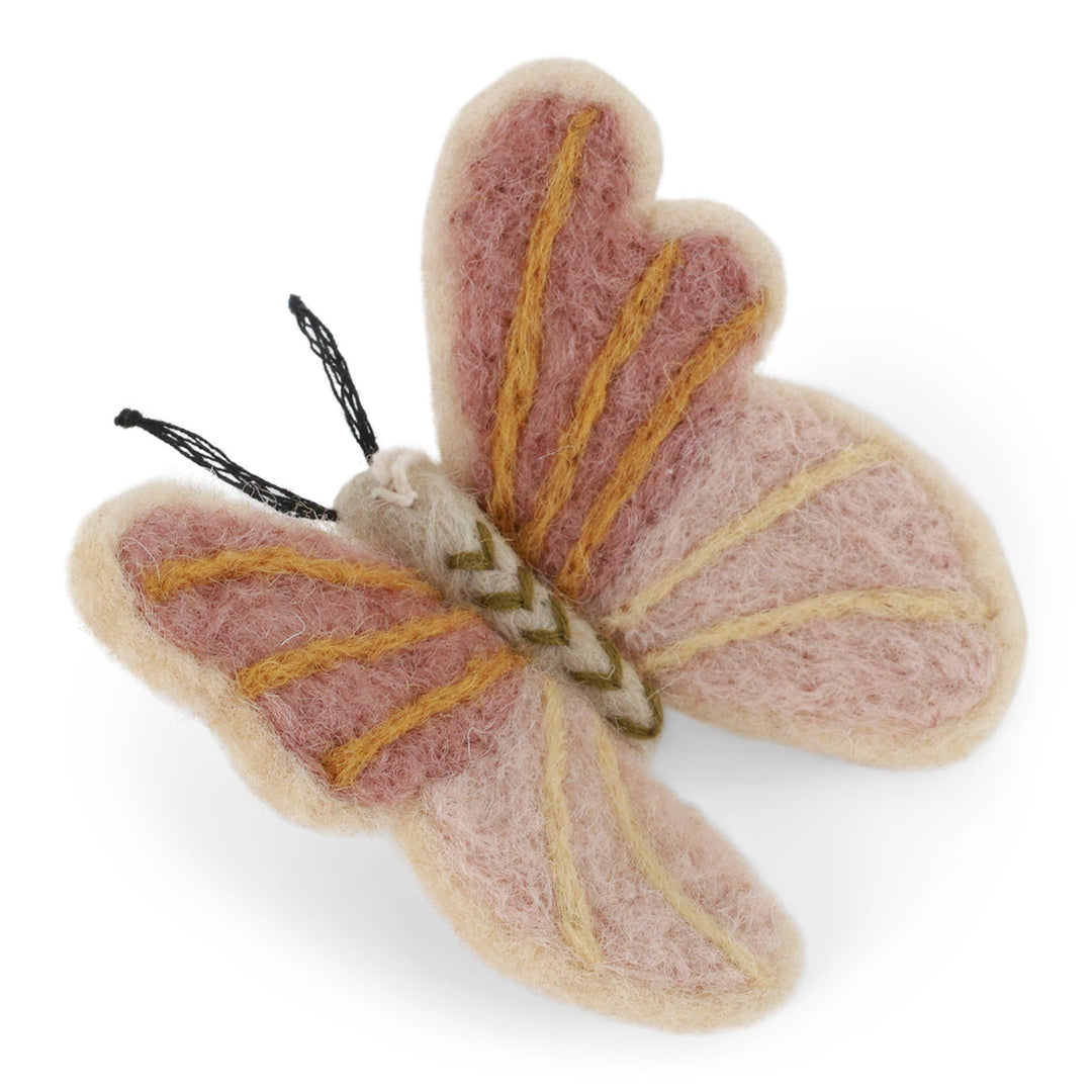 Lavender Wool Felted Butterfly Ornament