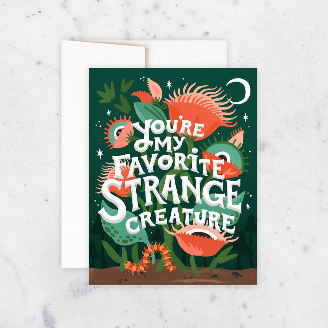 Strange Creature Greeting Card