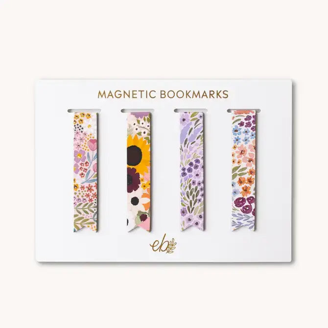 Summer Florals Magnetic Bookmarks