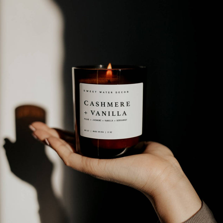 Cashmere and Vanilla 11 oz Soy Candle