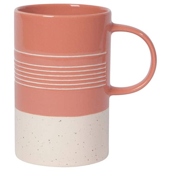 Clay Etch Stoneware Mug - Merry Piglets