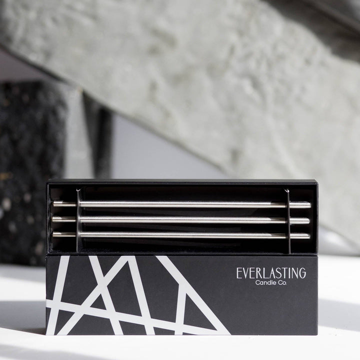 Silver Everlasting Candle Set - Merry Piglets