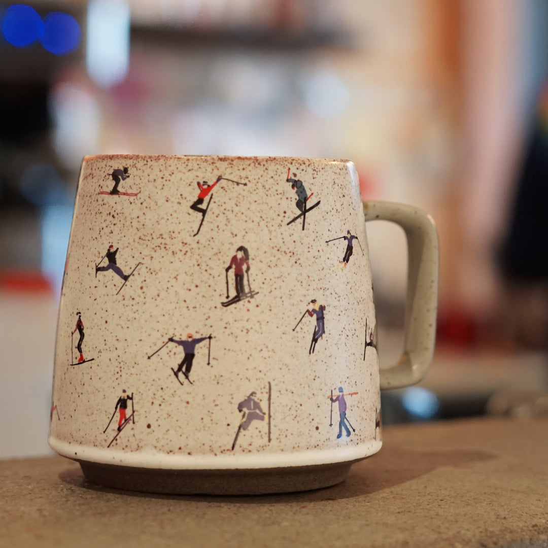 Ski Adventure Stoneware Mug - Merry Piglets