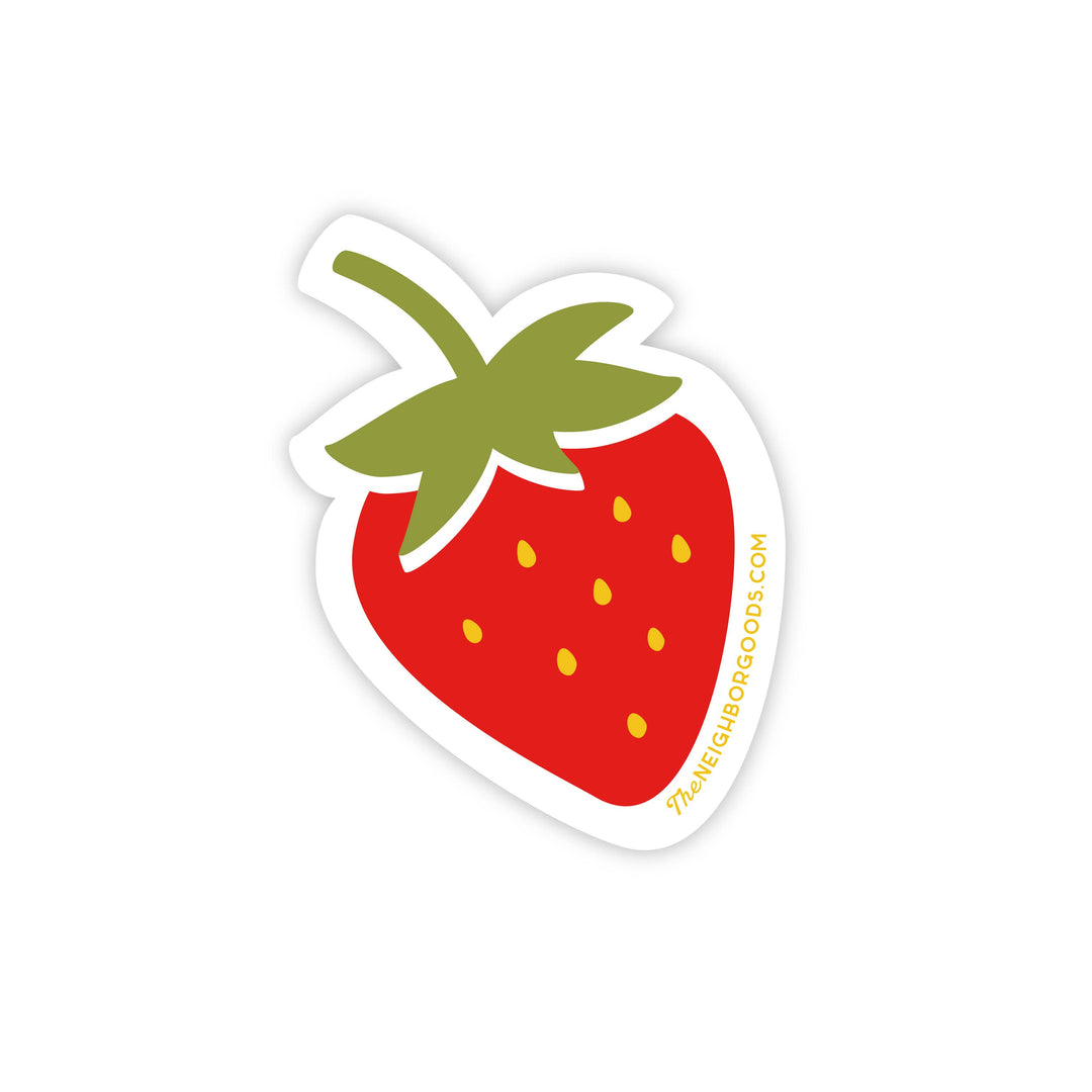 Strawberry Sticker - Merry Piglets