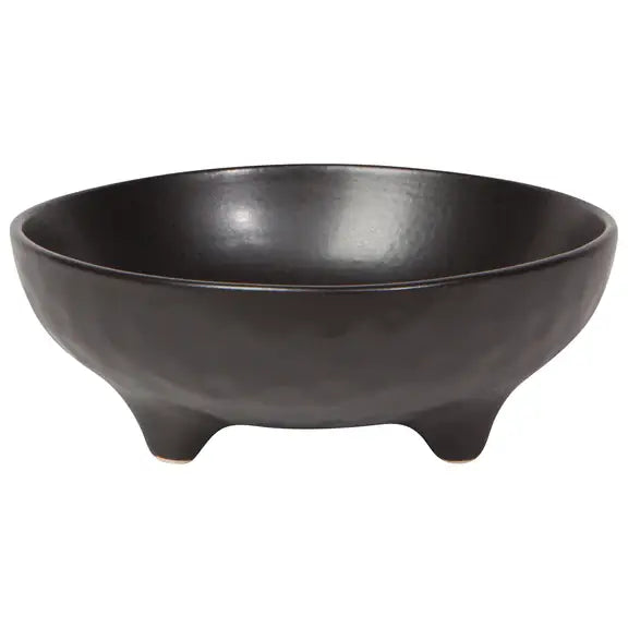 Black Footed Bowl 6 inch - Merry Piglets