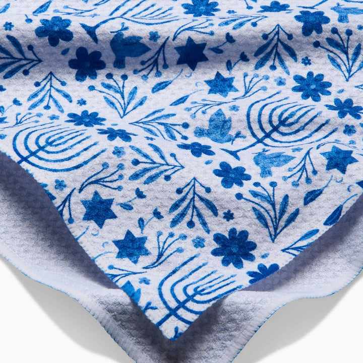 Hanukkah Geometry Tea Towel