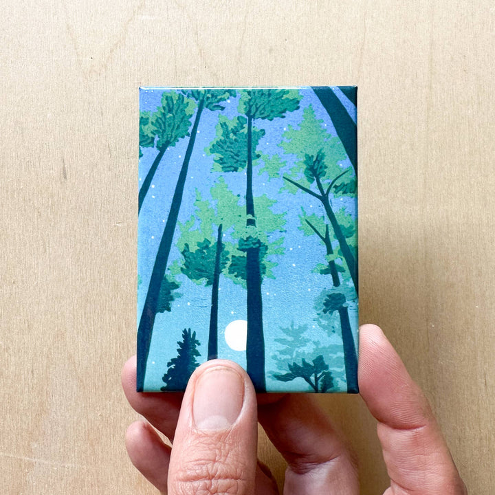 Full Moon Forest Magnet