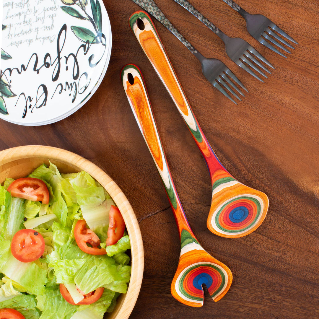 Salad Serving Utensil Set - Merry Piglets