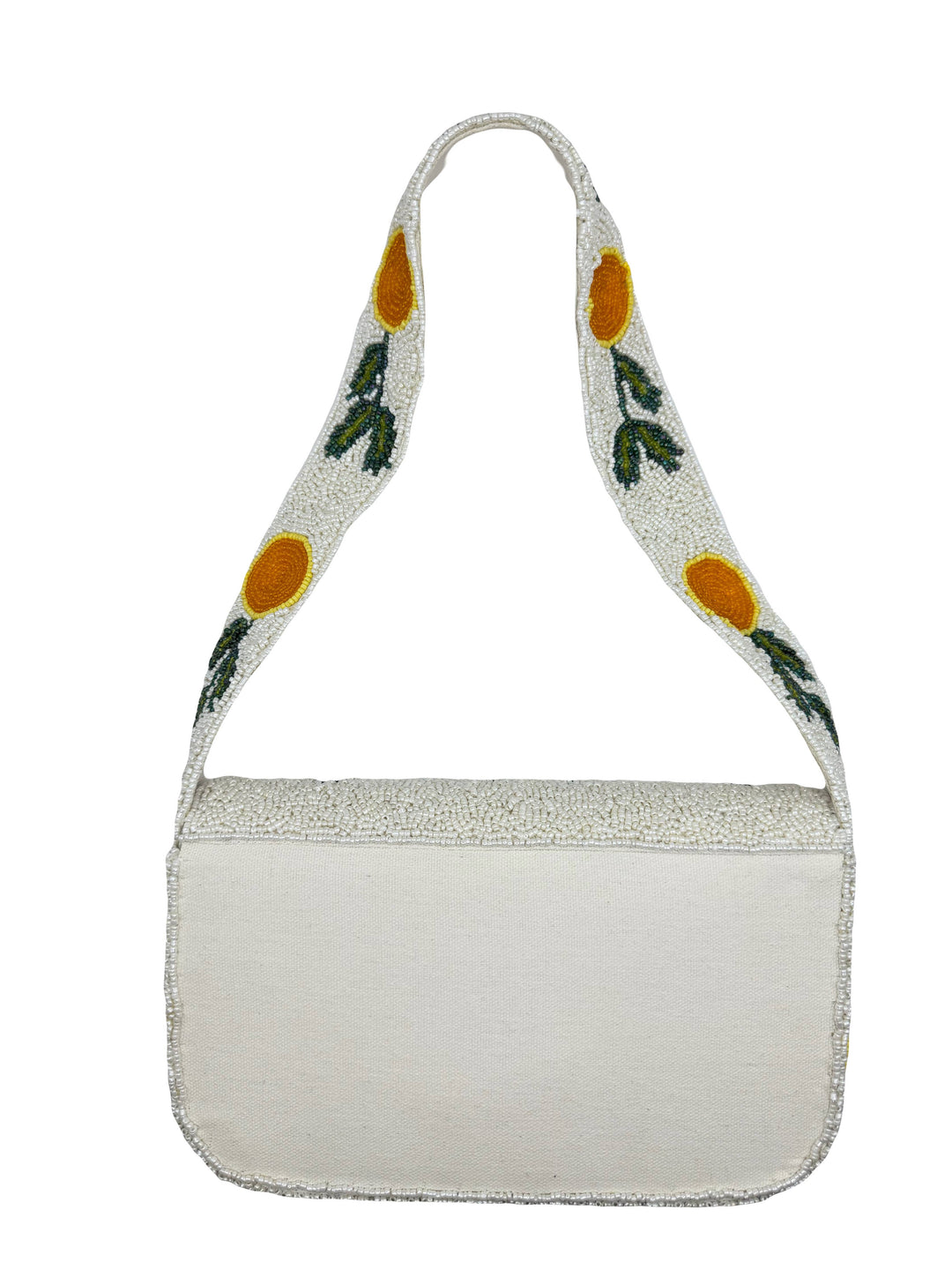 Orange Slice Beaded Shoulder Bag