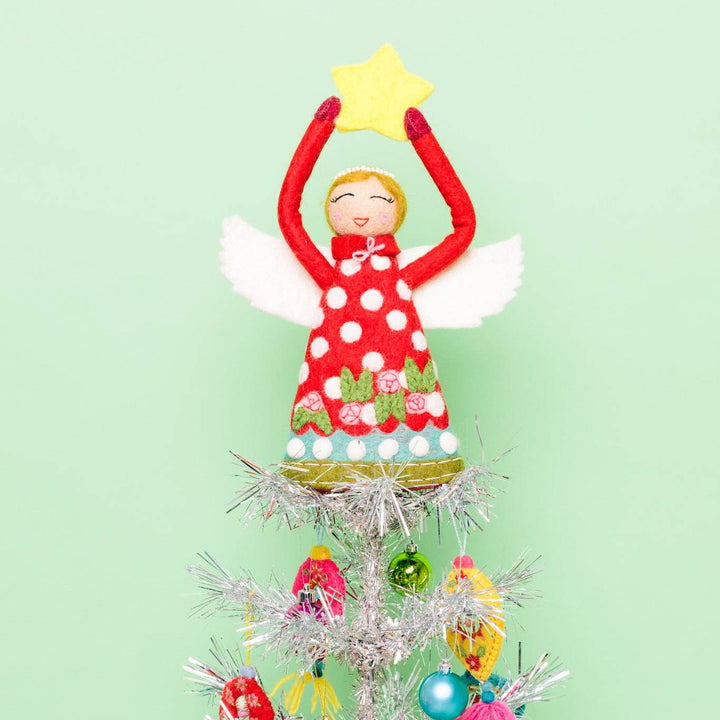 Red Angel Tree Topper