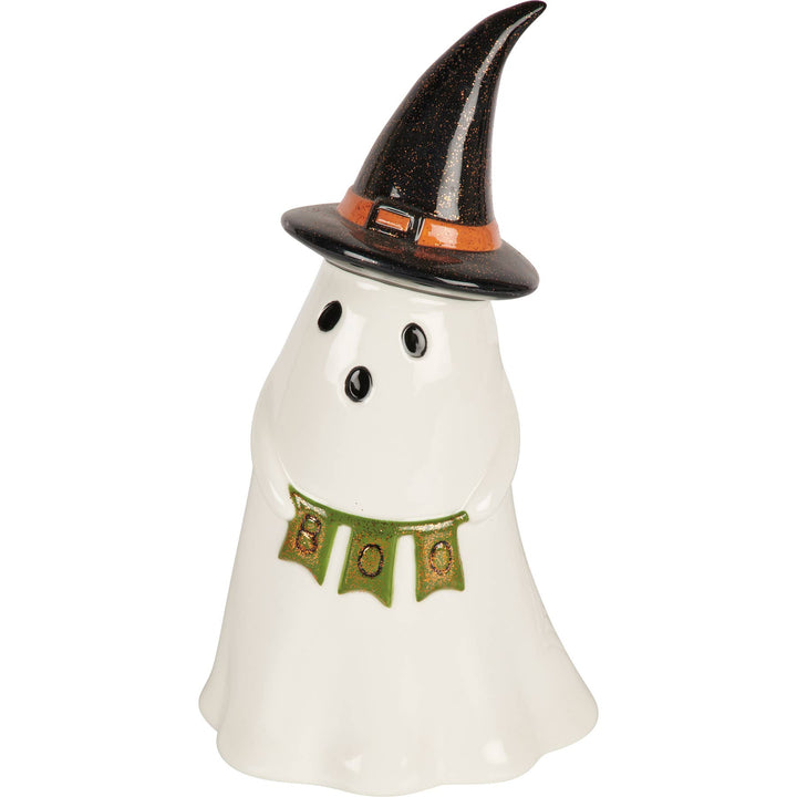 Light-Up Witch Ghost Figurine
