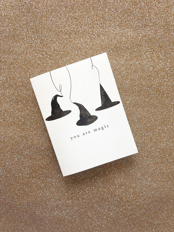 Witch Hats Halloween Greeting Card