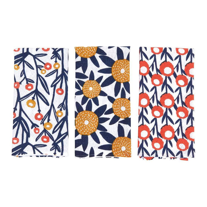 Field of Flowers Cotton Kitchen Towel Set