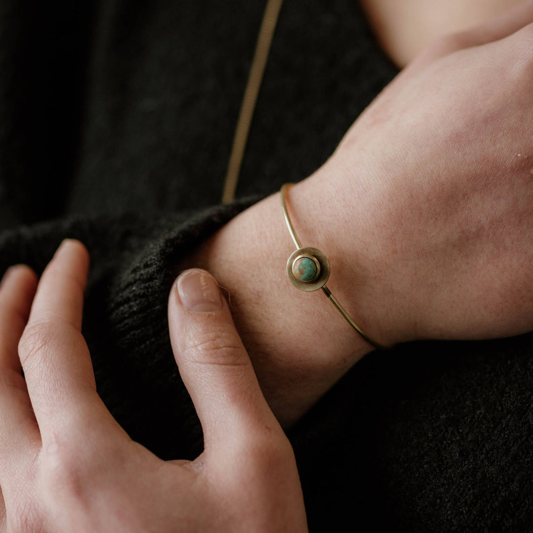 Gibbon Turquoise Cuff Bracelet