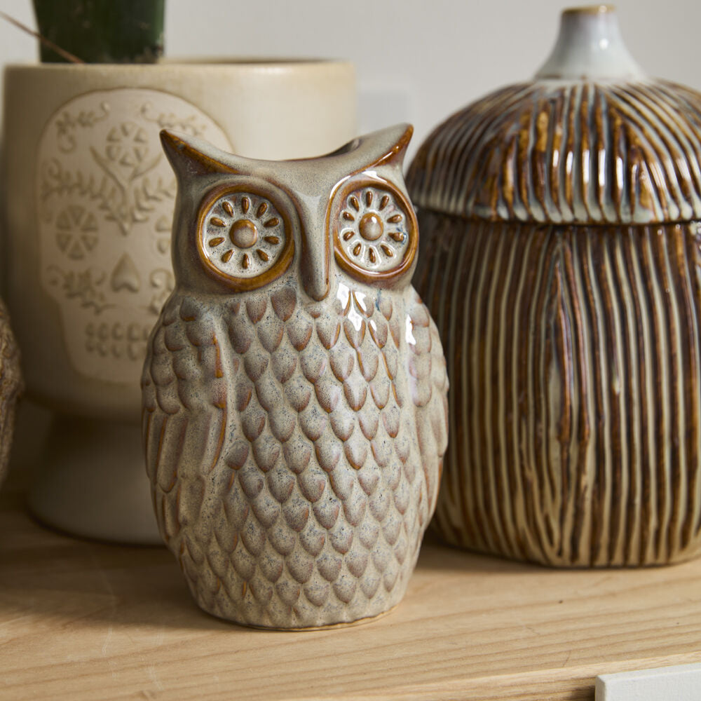 Great Grey Owl Budvase