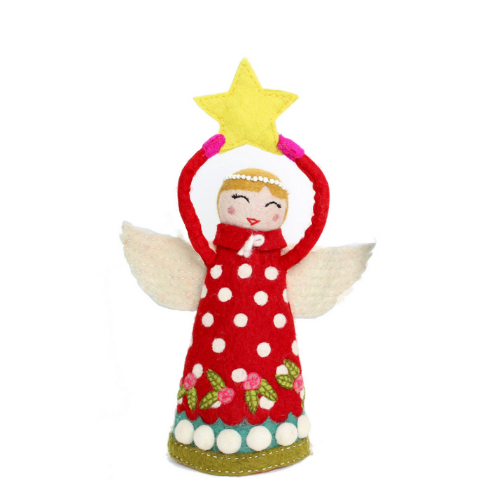 Red Angel Tree Topper
