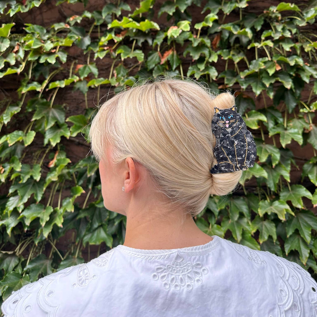Black Persian Cat Claw Hair Clip
