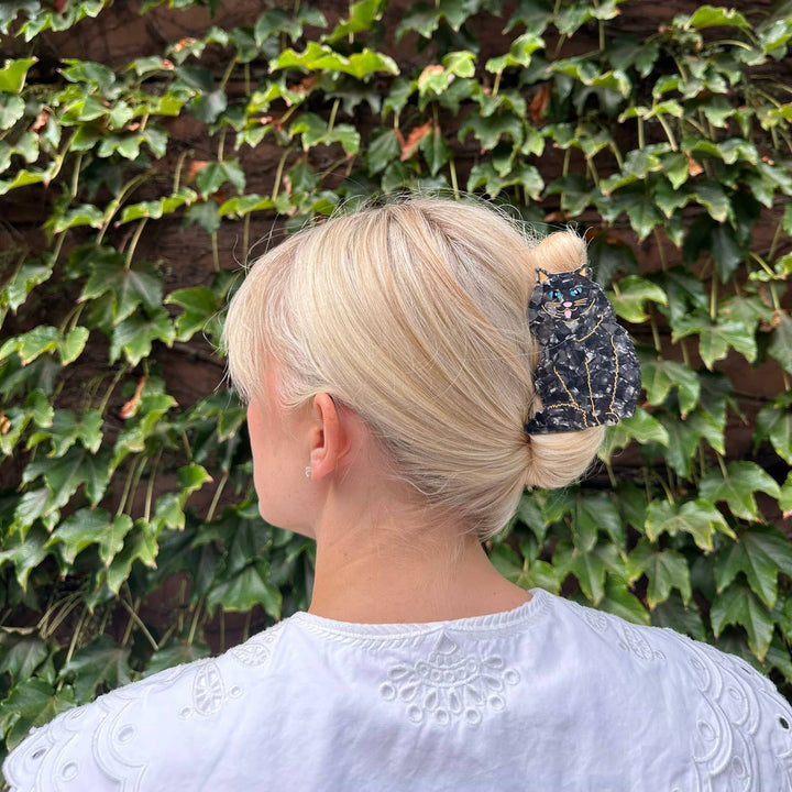 Black Persian Cat Claw Hair Clip