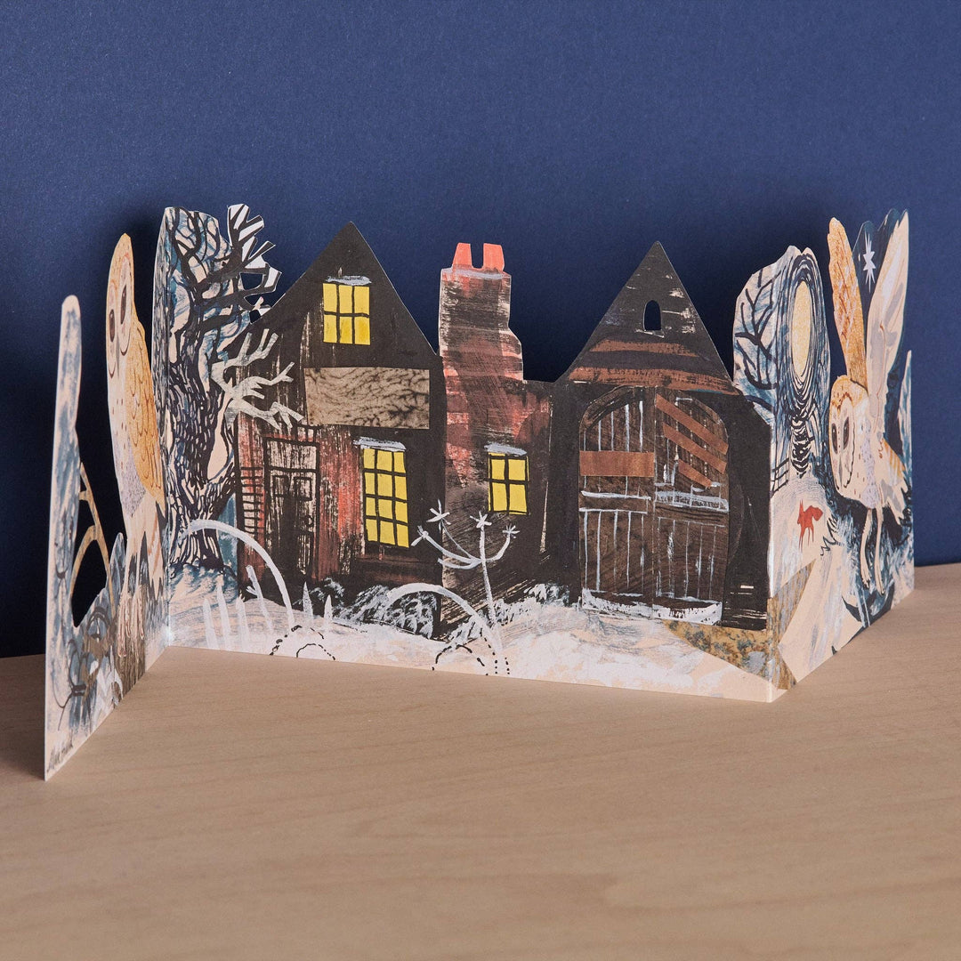 Silent Flight Three Fold Greeting Card