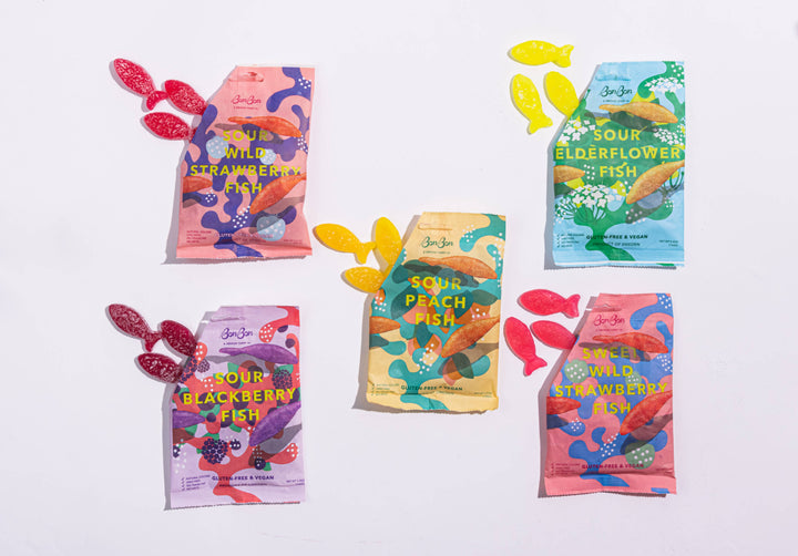 Sweet Wild Strawberry Fish Swedish Candy