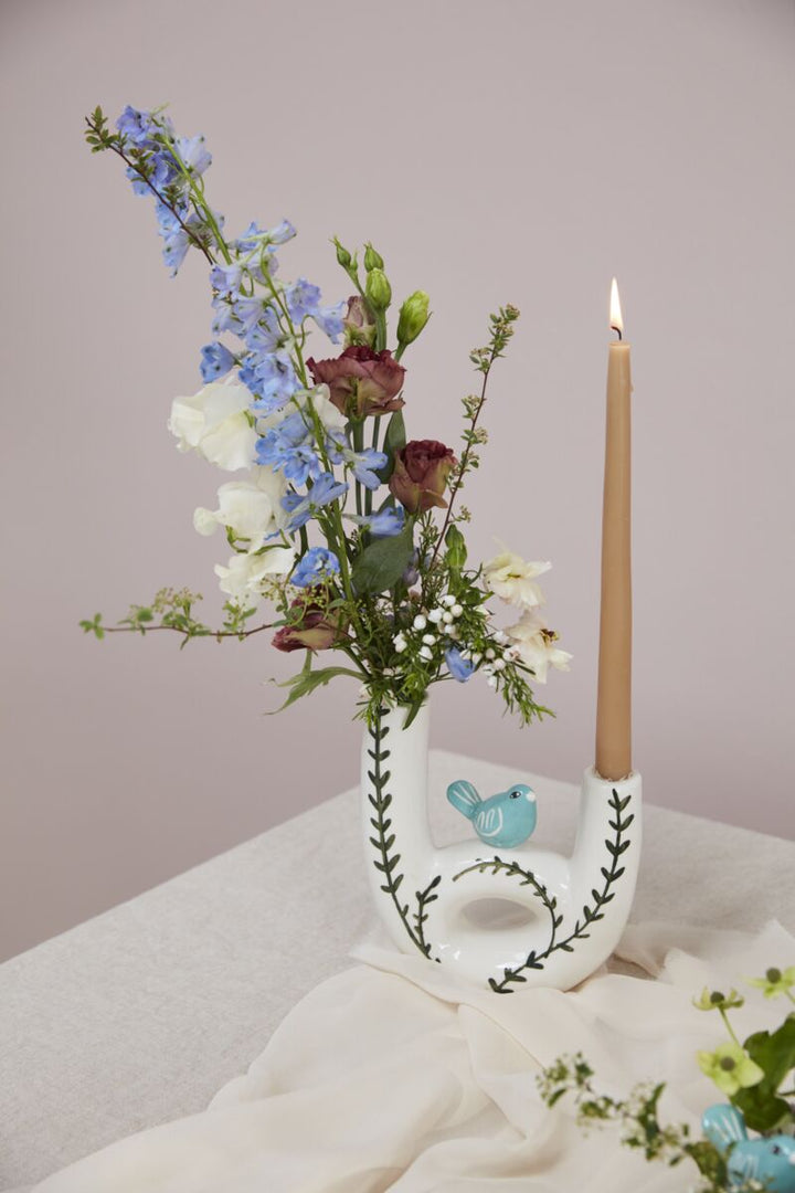 Bird Budvase & Candle Holder - Merry Piglets