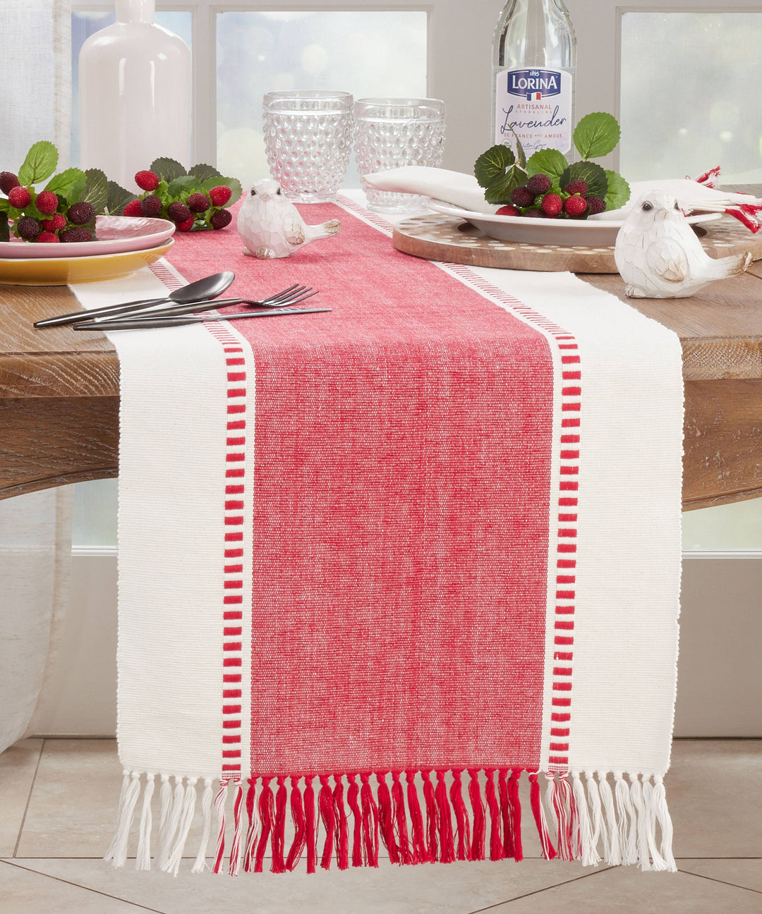Red Stripe Table Runner