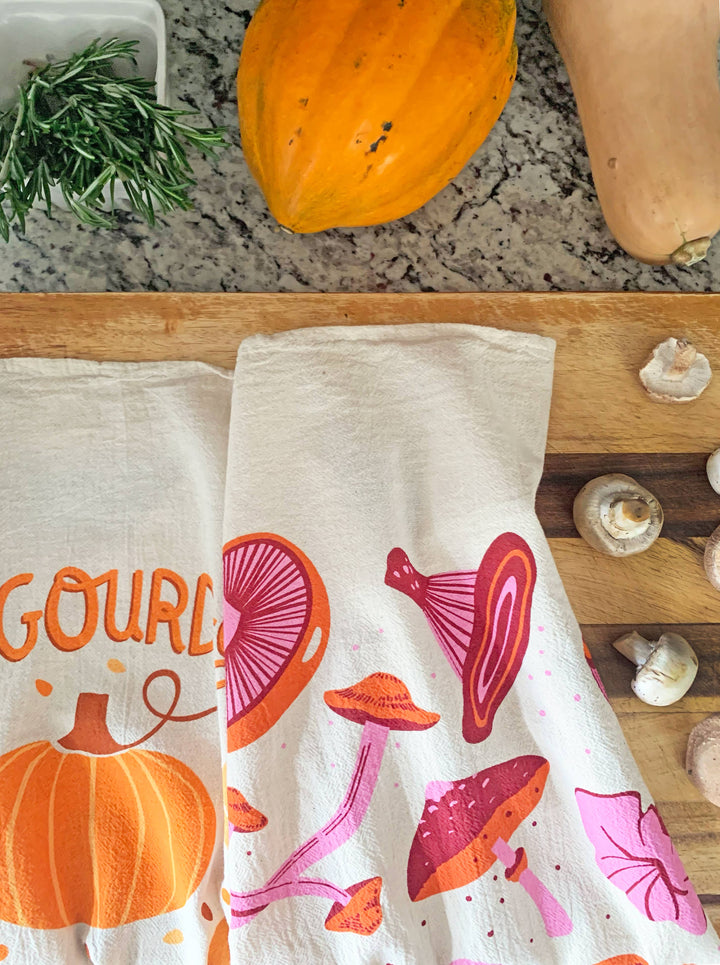 Funging Awesome Mushroom Dish Towel - Merry Piglets