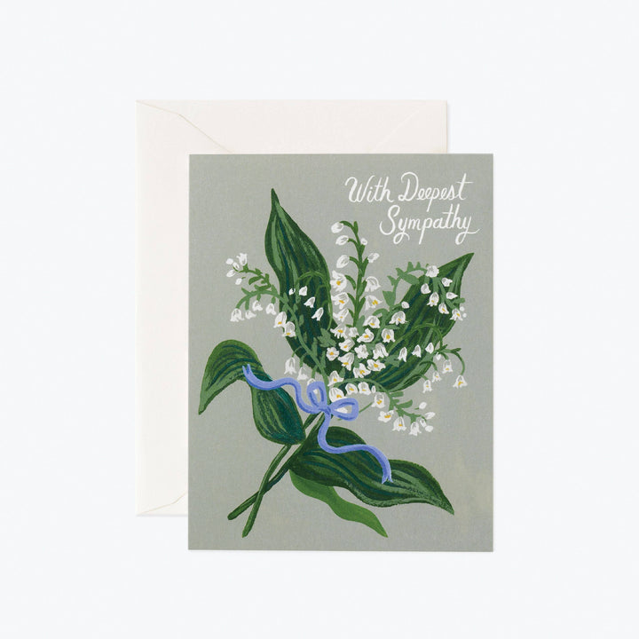 Lily of the Valley Sympathy Greeting Card