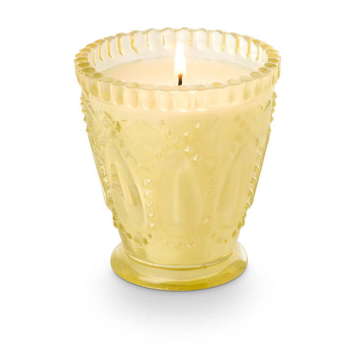 Citrus Grove Pressed Glass Candle