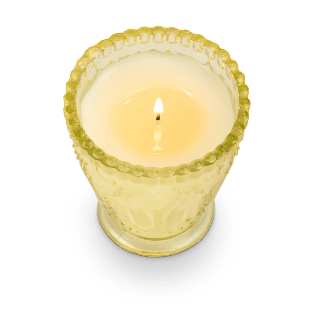 Citrus Grove Pressed Glass Candle