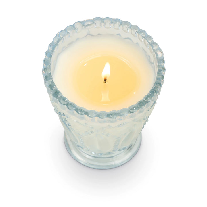 Lavender Vanilla Pressed Glass Candle