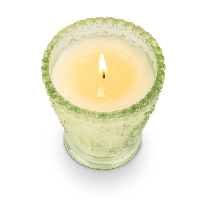 Eucalyptus & Sage Pressed Glass Candle