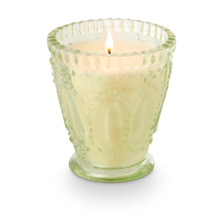 Eucalyptus & Sage Pressed Glass Candle